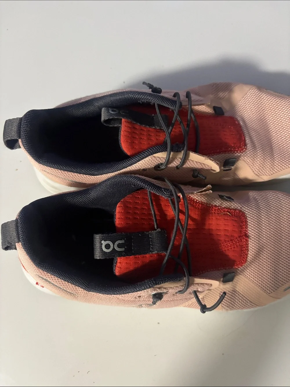 On Running Kids Pink and Red Slip-On Sneakers